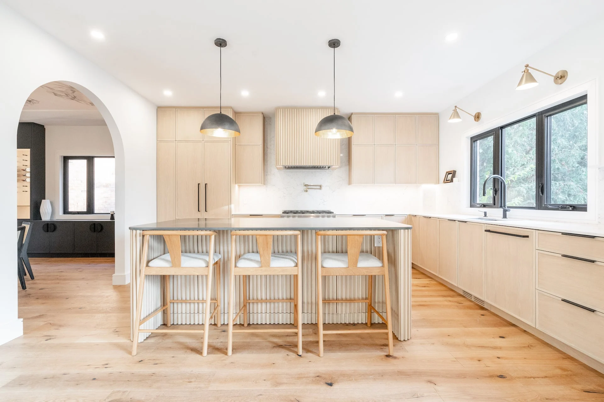 Modern light-wood kitchen renovation in Toronto