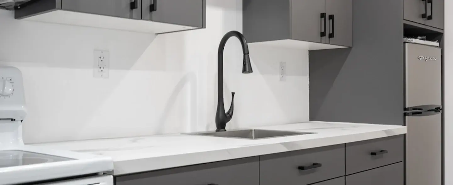 Contemporary grey kitchen near Vaughan