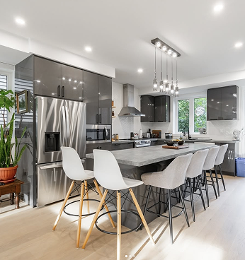 Elegant custom home addition with contemporary styling and quality craftsmanship