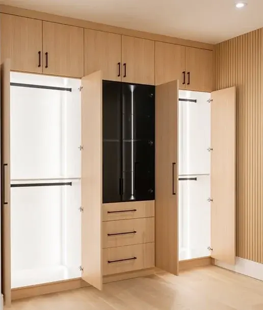 Custom wood wardrobe cabinetry near Richmond Hill