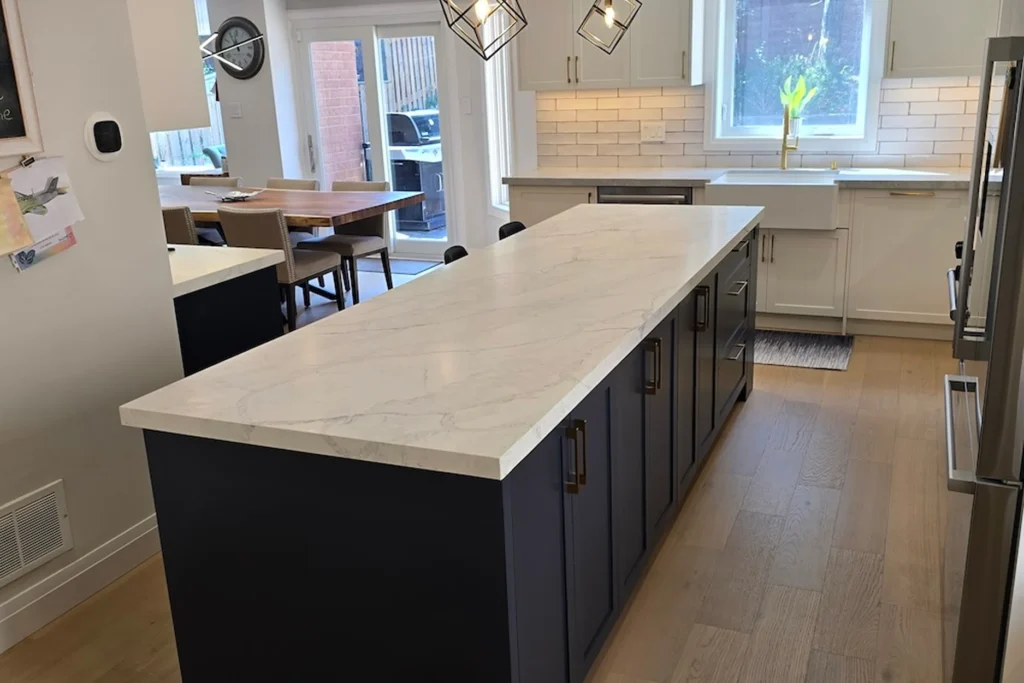 68fa6127dc045e0173012aa2 Renovated kitchen with marble island in the GTA