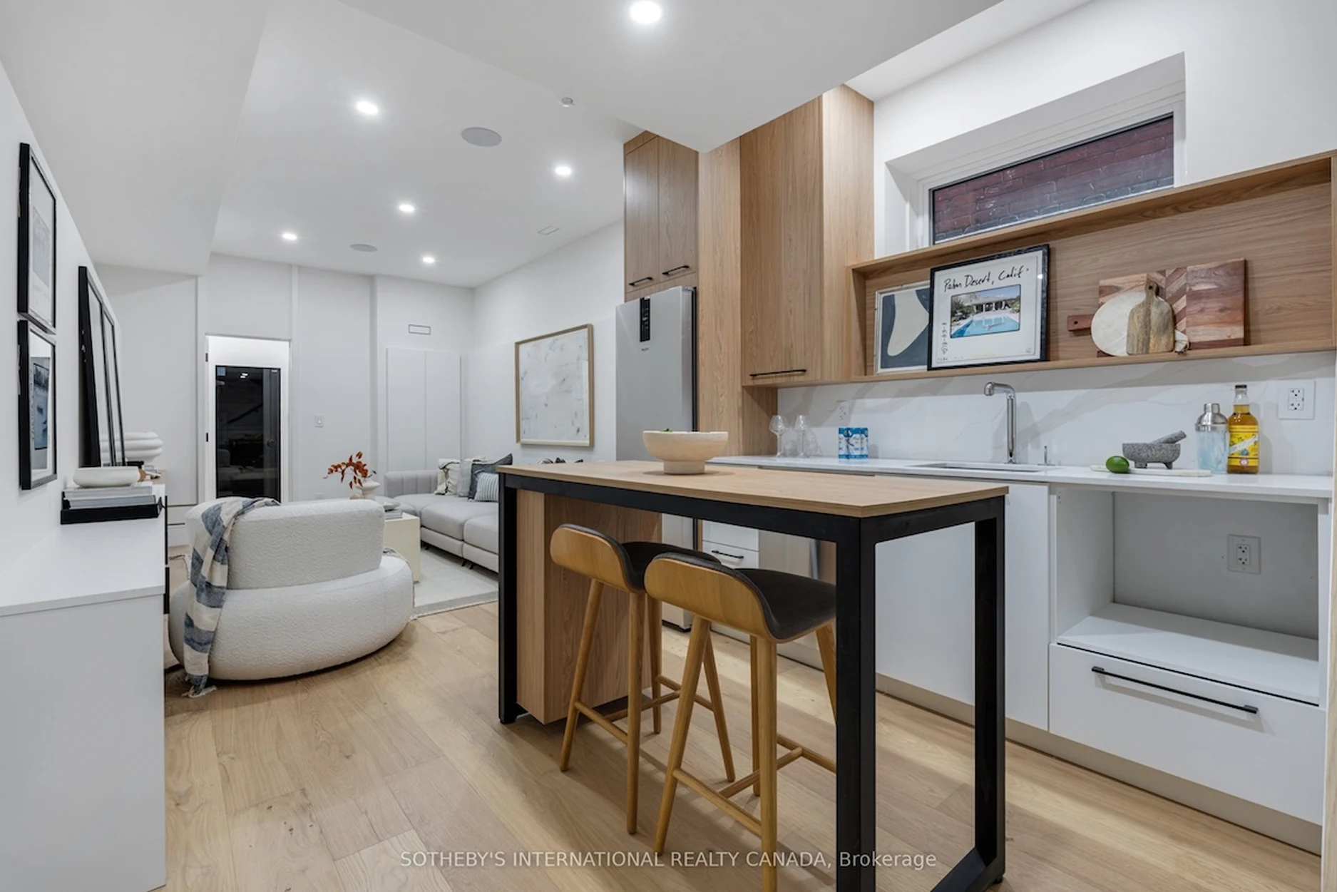 Delaware renovation interior - modern kitchen and living area with updated fixtures and contemporary design